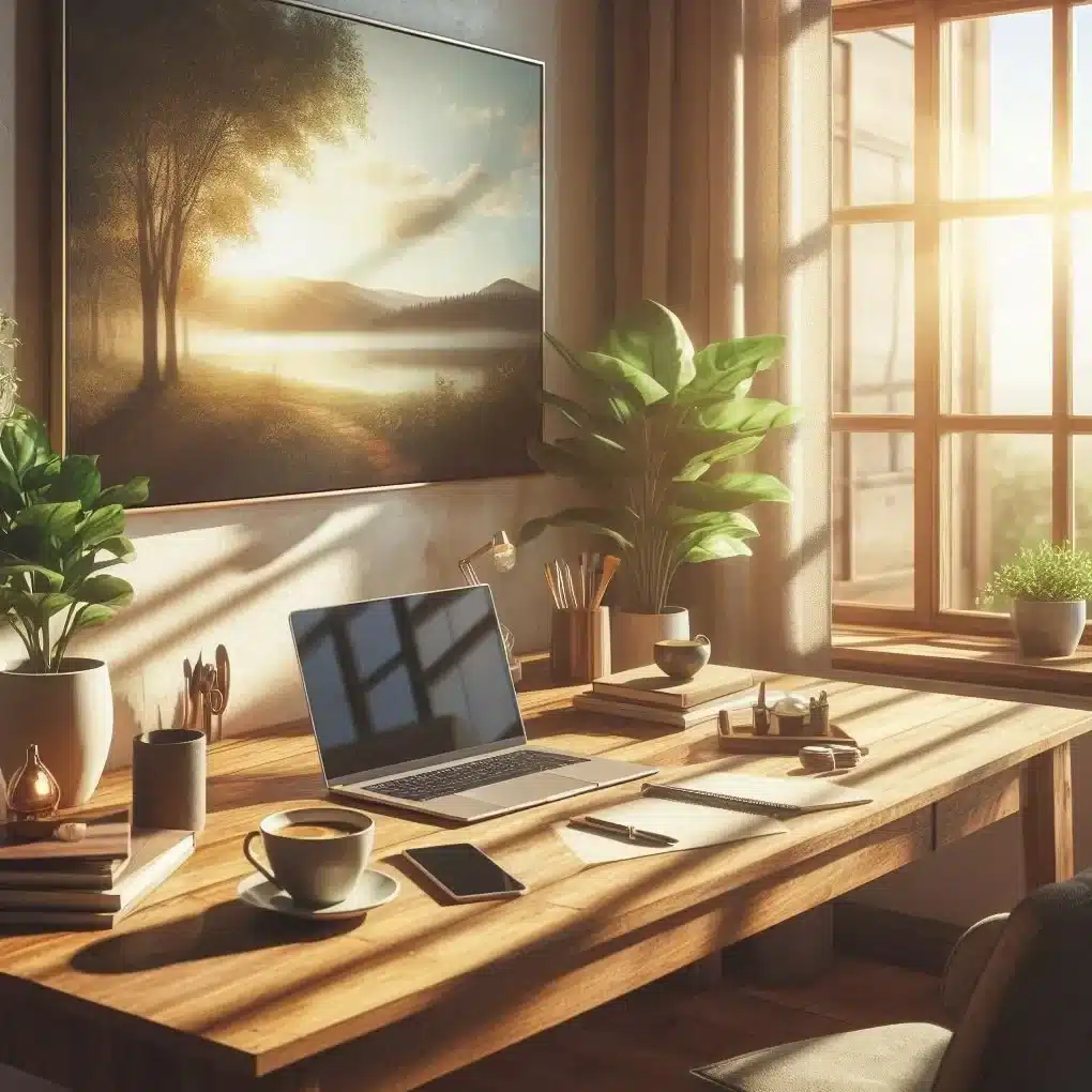 teletrabajando en casa